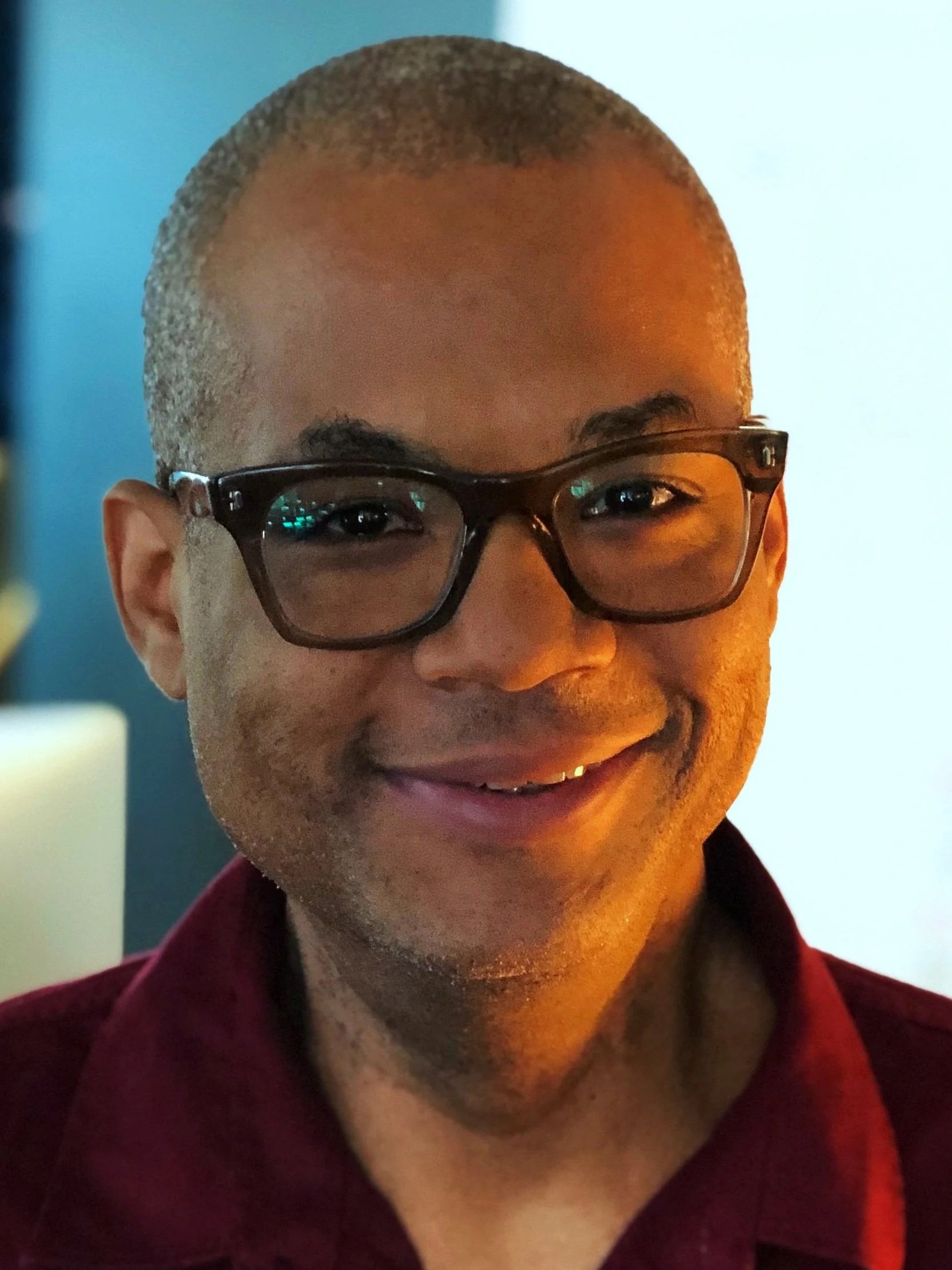 Portrait of Chris Hardy smiling